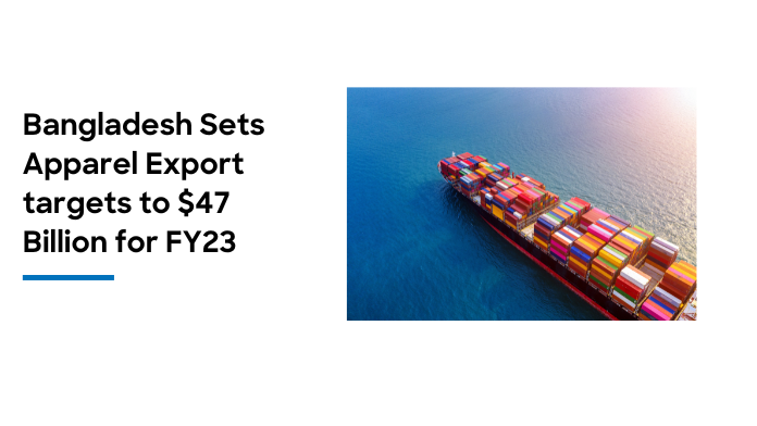 Bangladesh Sets Apparel Export targets to $47 Billion for FY23 